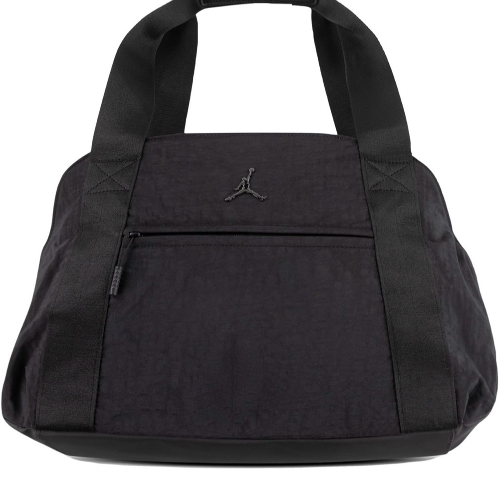 Jordan Black Duffel Tote with Jumpman Logo
